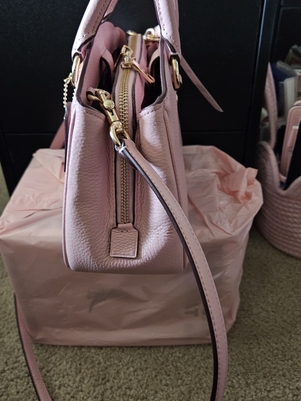 Coach Savannah Small Carryall bag in powder pink - Picture 7 of 8